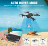 Drone with Camera, HD 4K Foldable Drone Long Flight Time, RC Quadcopter with Bag, Circular Flight, 3D Flip, One Button Return, Headless Mode, Mini Drone